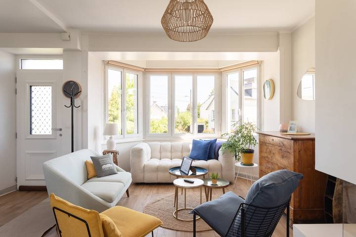 Ferienhaus für 7 Personen, mit Terrasse und Garten