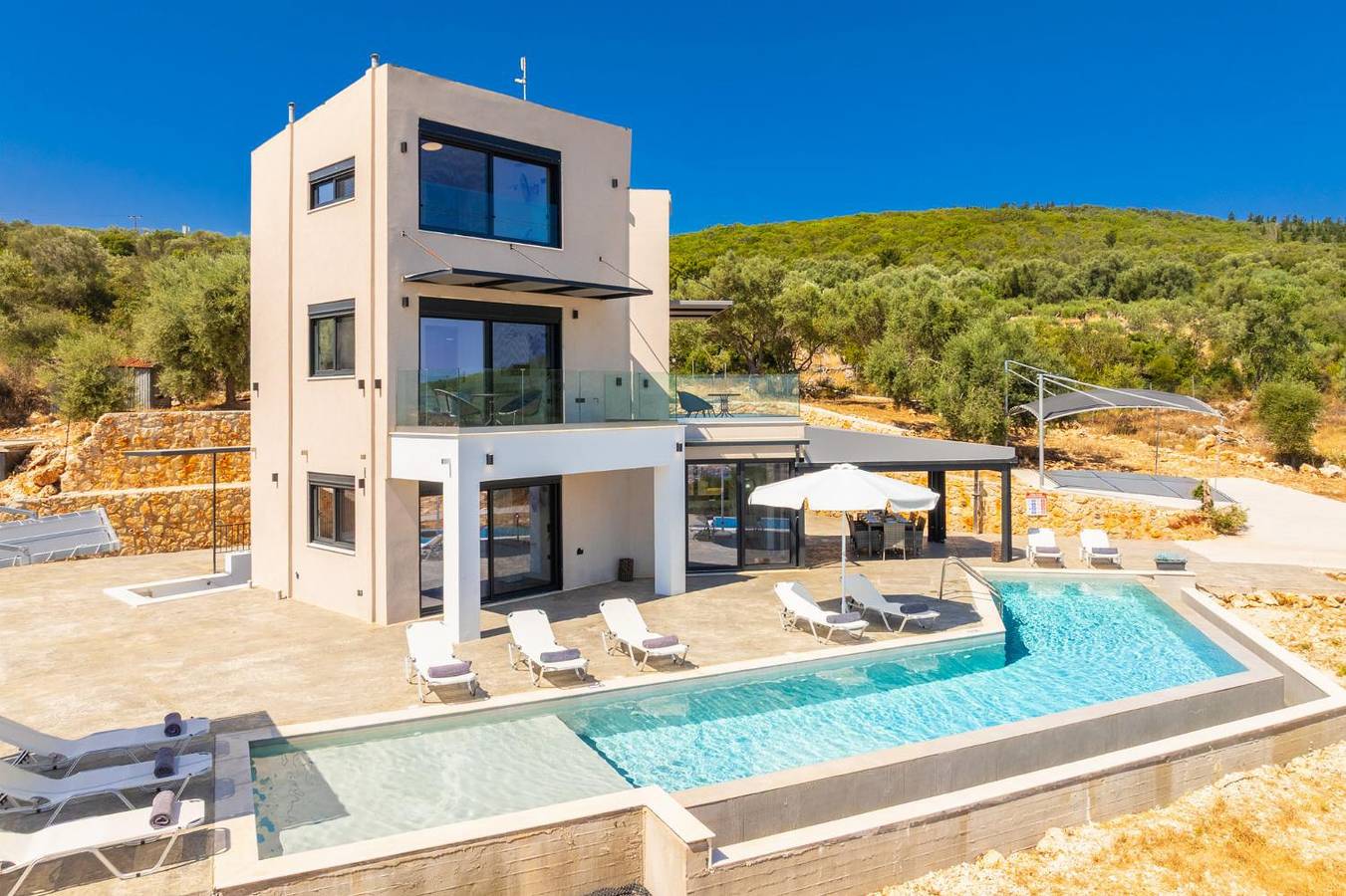 Βίλα για 10 άτομα με ταράτσα in Απόλπαινα, Πόλη της Λευκάδας