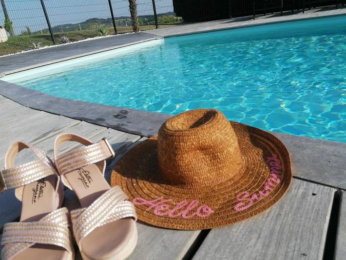 Maison de vacances pour 8 personnes, avec jardin ainsi que piscine et vue - 1