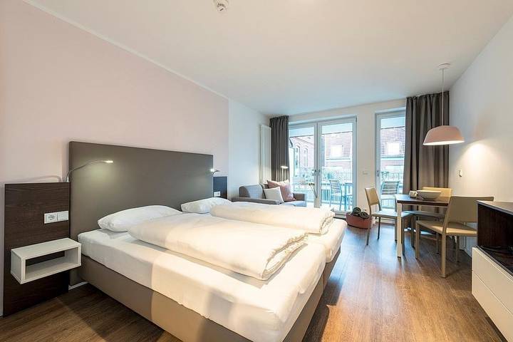 Studio für 3 Personen, mit Balkon und Sauna auf Langeoog