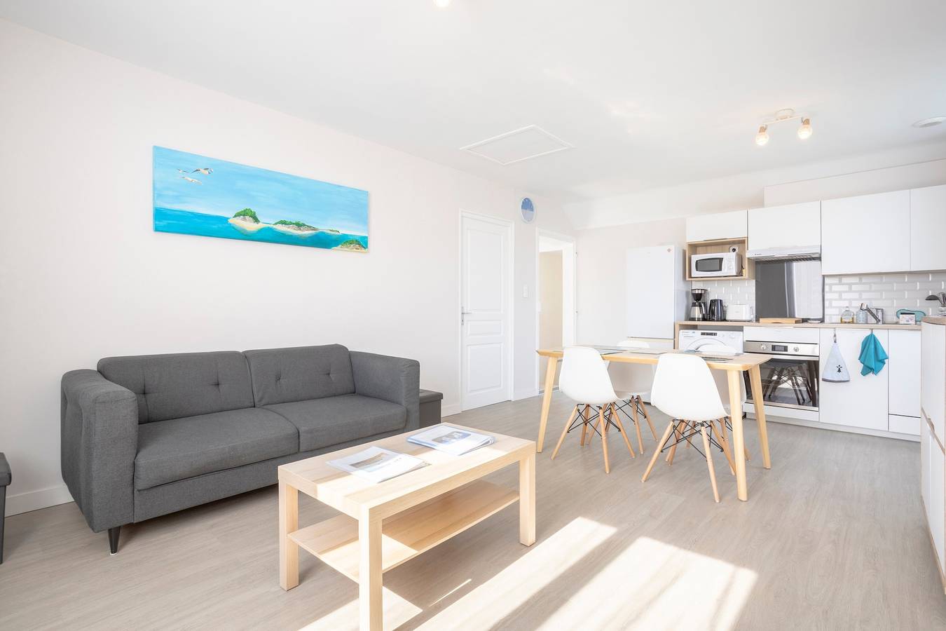 Ganze Wohnung, Apartment 'Appartement Drenec' mit Gemeinschaftsgarten und Wlan in Fouesnant, Côte de Cornouaille
