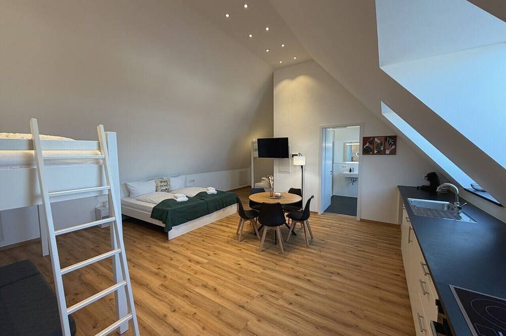 Ganze Wohnung, Premium Penthouse 5P 14 Min Legoland | Dg + Voll-Küche in Burgau, Bayerisch Schwaben