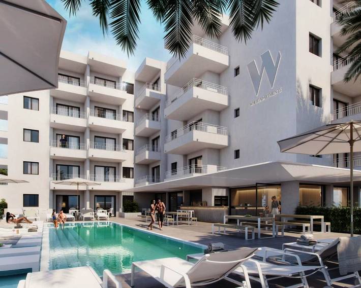 Location de vacances pour 3 personnes, avec balcon et piscine dans Playa d'en Bossa - 2