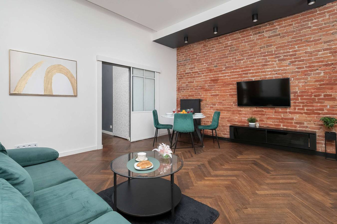 Ganze Wohnung, Stylish Apartment in the Center of     d     Air Conditioning in Łódź, Region Lodz