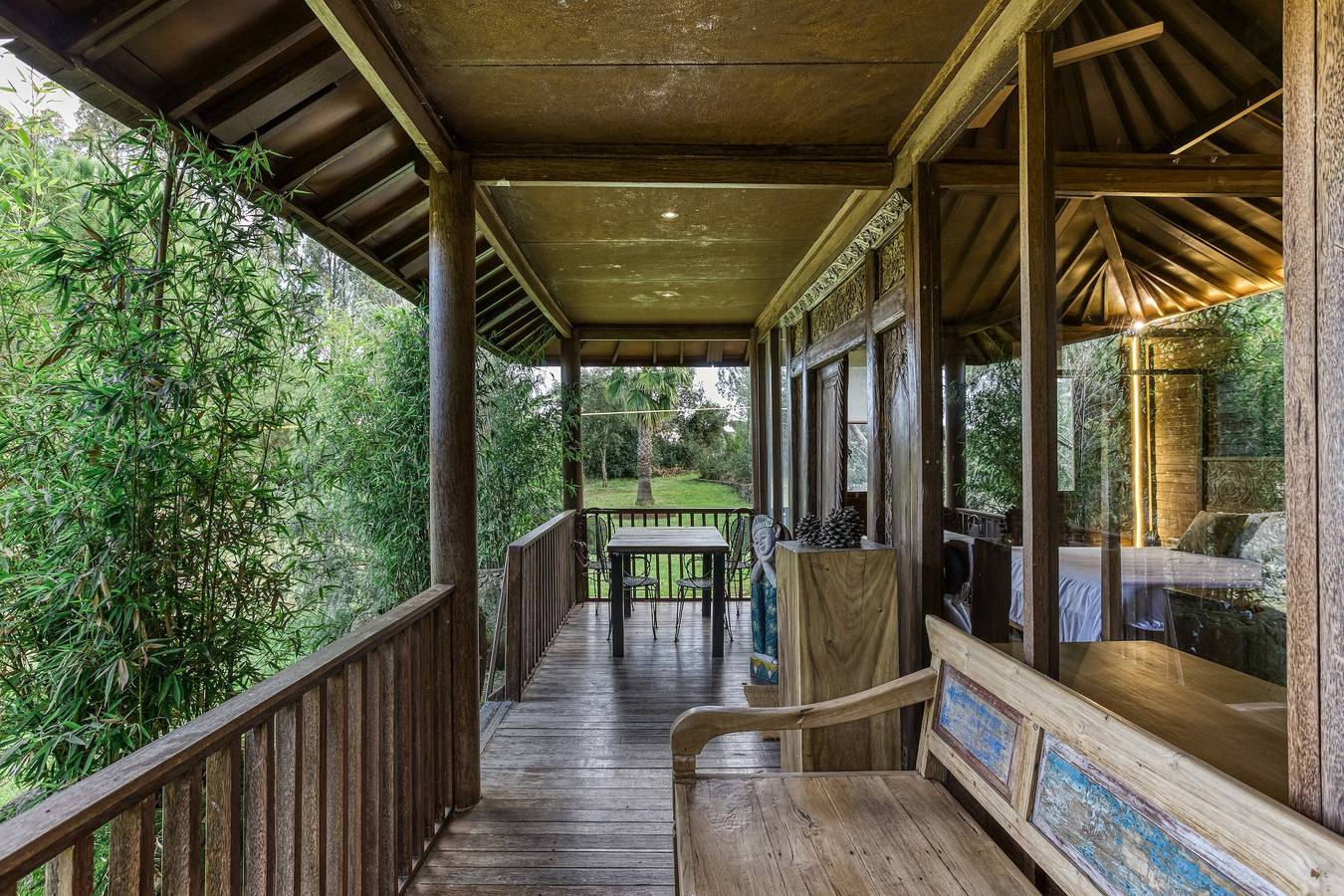 Bungalow 'Bali' con vistas a la montaña, piscina privada y Wi-Fi in Palafrugell, Costa Brava