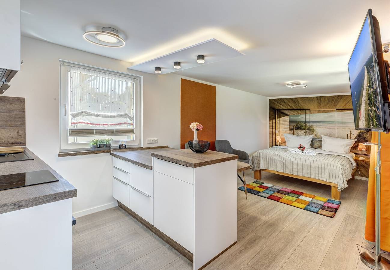 Ganze Wohnung, Ferienwohnung 'Studio Ahlbeck 2' mit Privatterrasse und Wi-Fi in Drei Kaiserbäder, Heringsdorf