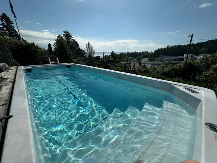 Ferienhaus für 5 Personen, mit Terrasse und Ausblick sowie Pool - 1