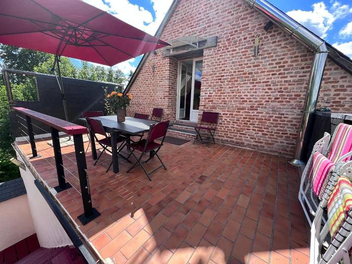 Appartement de vacances pour 4 personnes, avec Terrasse et Jardin ainsi que Bassin pour enfant et Piscine
