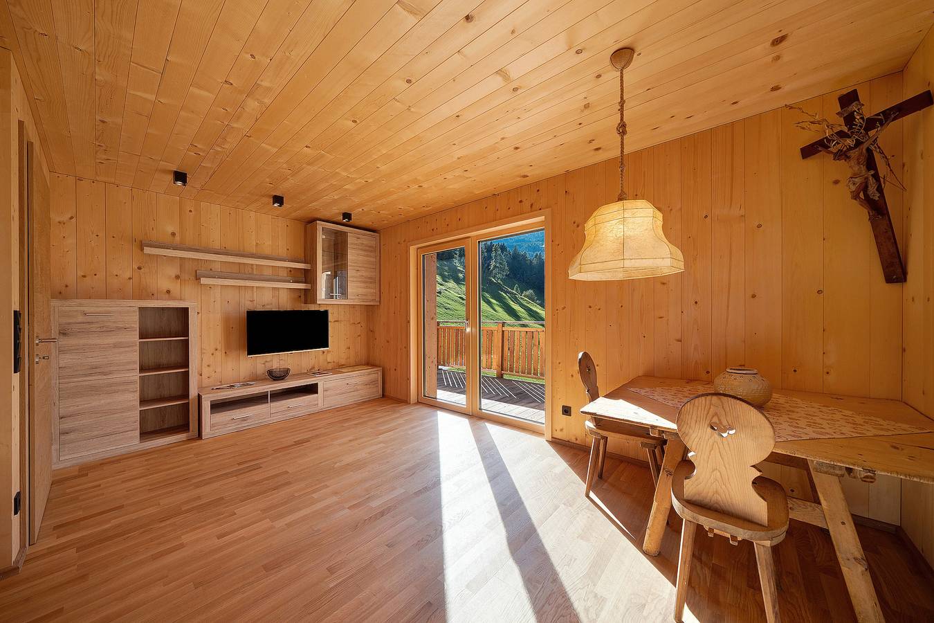 Appartement entier, Appartement 'Gögelehof Kreuzspitz' avec vue sur la montagne et balcons privés in San Martino in Passiria, Groupe Texel