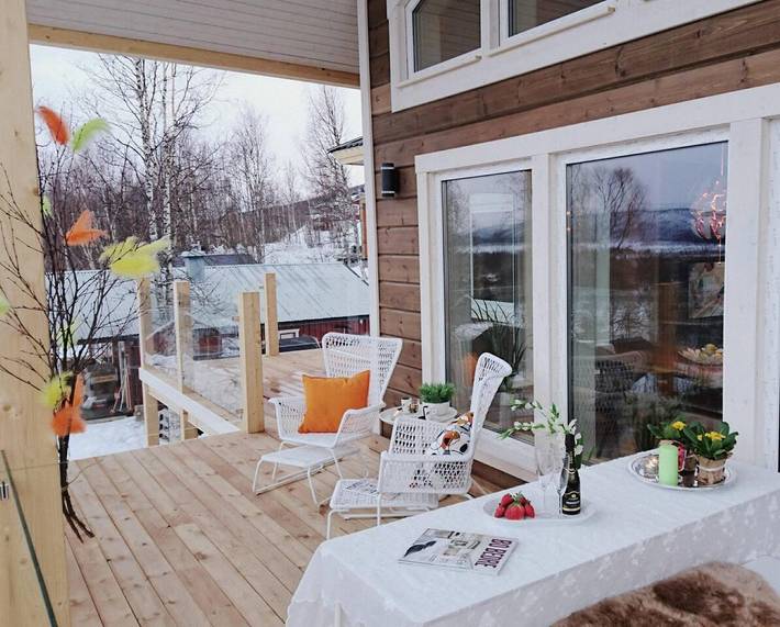 Ferienhaus für 25 Personen mit Balkon in Hemavan, Storuman