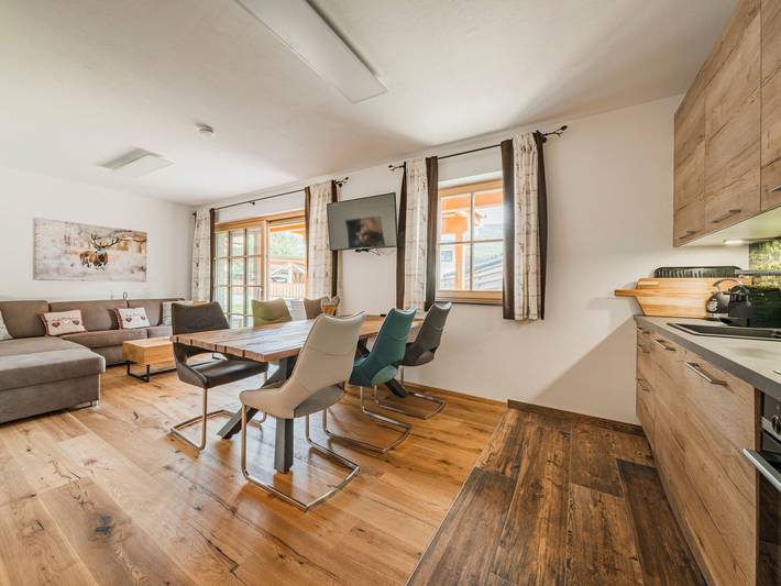Ferienwohnung für 6 Personen, mit Terrasse in Rußbach am Paß Gschütt