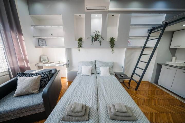 Apartament wakacyjny dla 3 osób, z widok i taras w Miszkolc