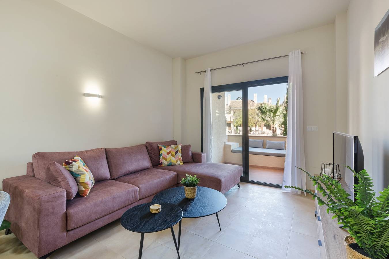 Hel leilighet, Holiday Apartment "El Oasis Malasia 16 Bajo A" with Shared Pool, Private Terrace & Wi-Fi in Hacienda del alamo, Fuente Alamo de Murcia