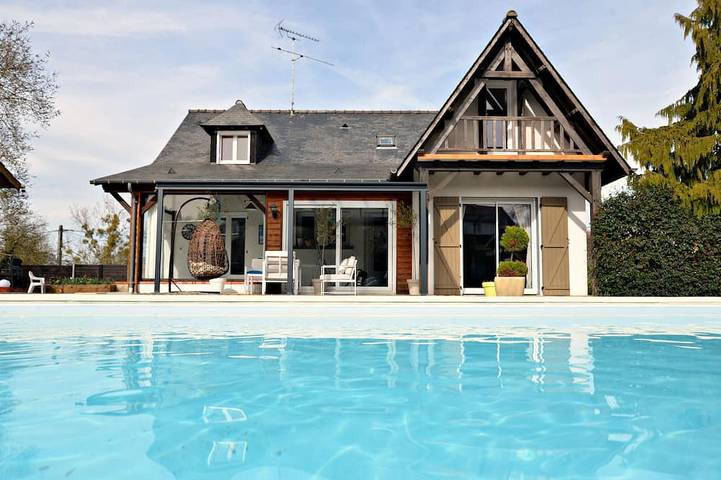 Maison de vacances pour 12 personnes, avec Terrasse et Jardin