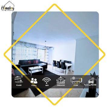 Gîte pour 9 personnes, avec balcon et vue dans Office De Tourisme De Juan Les Pins