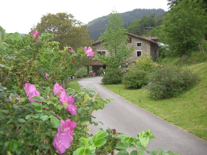 Casa rural para 4 personas, con vistas además de jardín y terraza en Deva