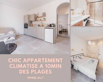 Gîte pour 3 personnes, avec terrasse, animaux acceptés à Châteauneuf-les-Martigues