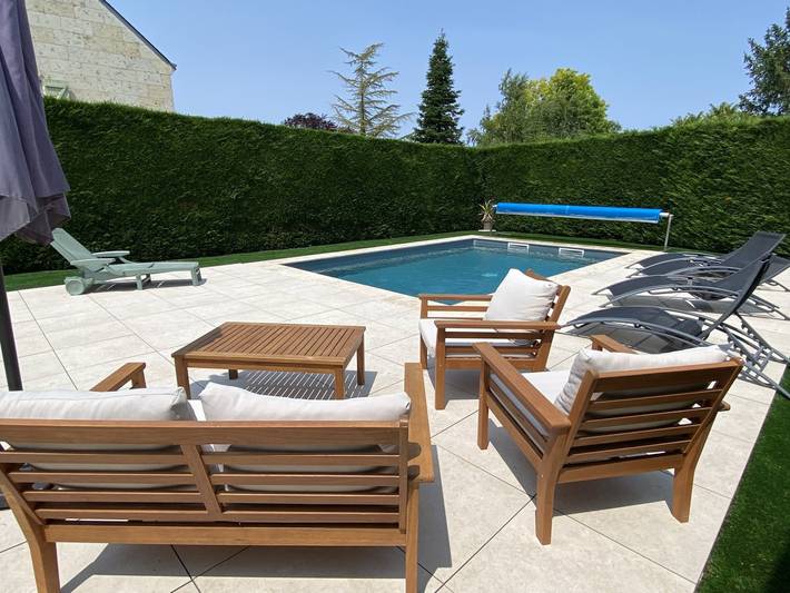 Gîte pour 12 personnes, avec piscine ainsi que terrasse et jardin à Faverolles-sur-Cher - 2