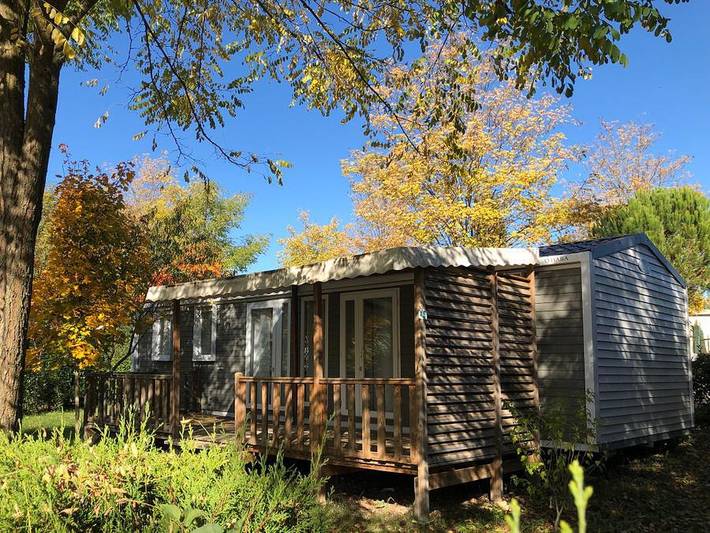 Camping Au Tylo Soleil - Mobilheim 6 personen - 42 Premium Mobilheim O'Hara 1064 40m² in Dauphin, Regionaler Naturpark Luberon