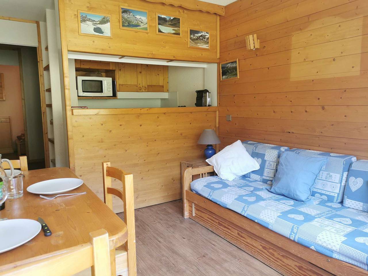 Geheel vakantieappartement, Le Cheval Blanc D15 - Cosy 2-room apartment, south facing, with a view of the slopes in Valmorel, Les Avanchers-Valmorel