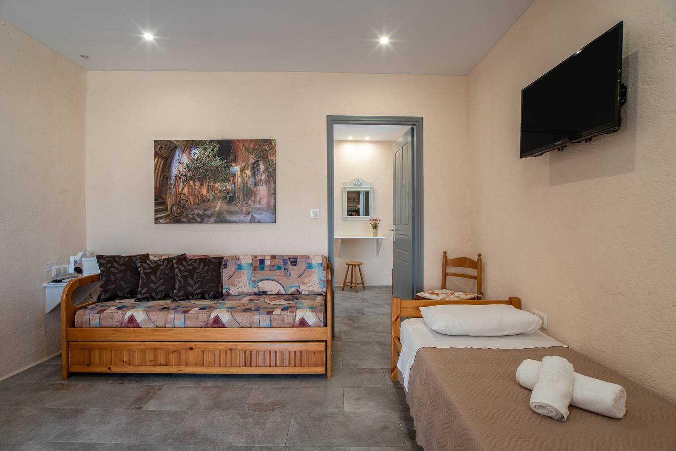 Entire apartment, Apartment 'Studios Kapsali 2' with Sea View, Wi-Fi and Air Conditioning in Galini, Cyclades