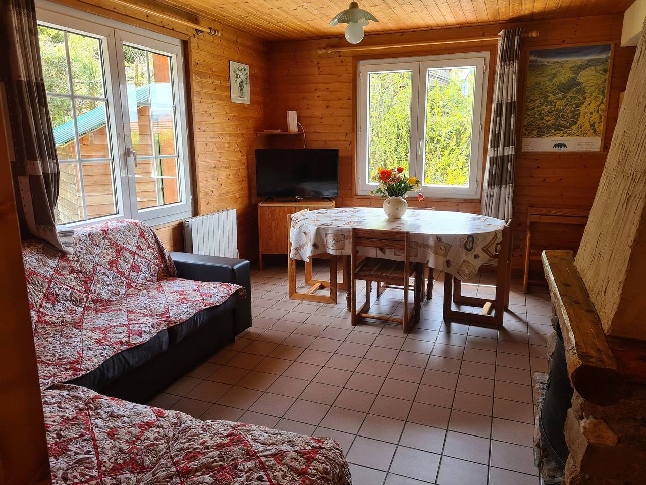 Chalet confortable avec cheminée proche de La Bresse-Hohneck, idéal pour famille et amis. in La Bresse, Parc naturel régional des Ballons des Vosges
