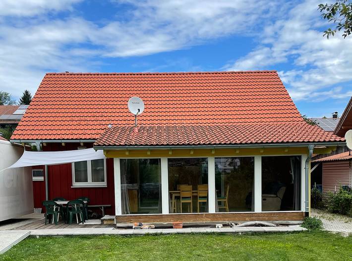 Ferienhaus für 4 Personen, mit Terrasse und Garten