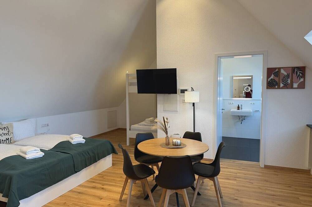 Ganze Wohnung, Premium Penthouse 5P 14 Min Legoland | Dg + Voll-Küche in Burgau, Bayerisch Schwaben