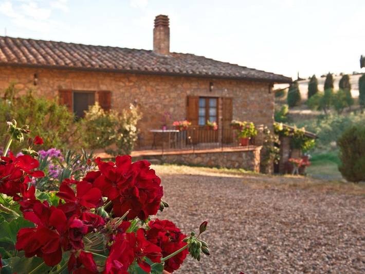 Casa vacanza per 2 persone, con Terrazza e Giardino a San Quirico d'Orcia