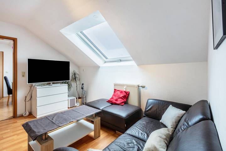 Dog-Friendly 4-Room Apartment with Mountain View, Balcony – 9km to Swiss Border