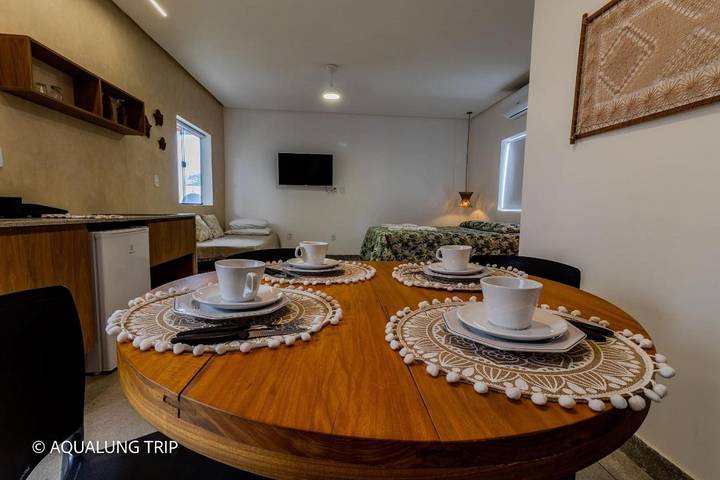 Casas e apartamentos de temporada para 2 pessoas, com balcão na Praia do Francês