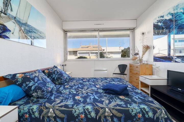 Ganze Wohnung, Appart T3 für 6 Personen Drc, direkt am Meer mit direktem Zugang zum Strand Privat in Carnon-Plage, Mauguio