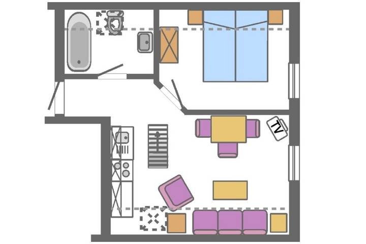 Ferienwohnung für 4 Personen, mit Garten in Saal - 4
