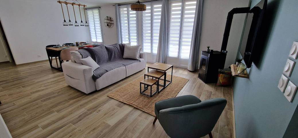 Gîte pour 6 personnes, avec jardin ainsi que vue et vue sur l’océan dans Belleville-sur-Mer
