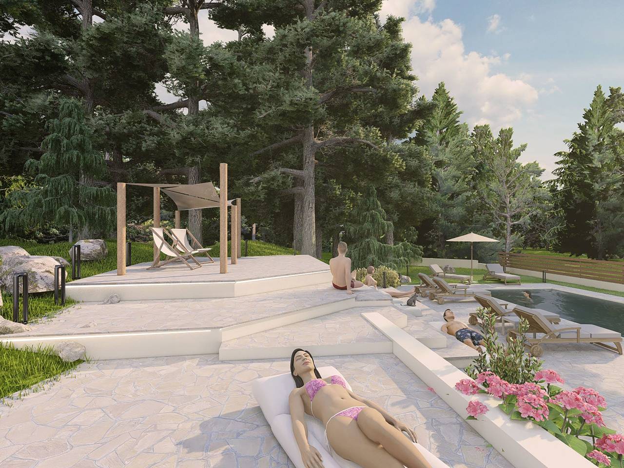 Villa Pine Trees bei Kardous, Skopelos Privater Pool in Islas Espóradas