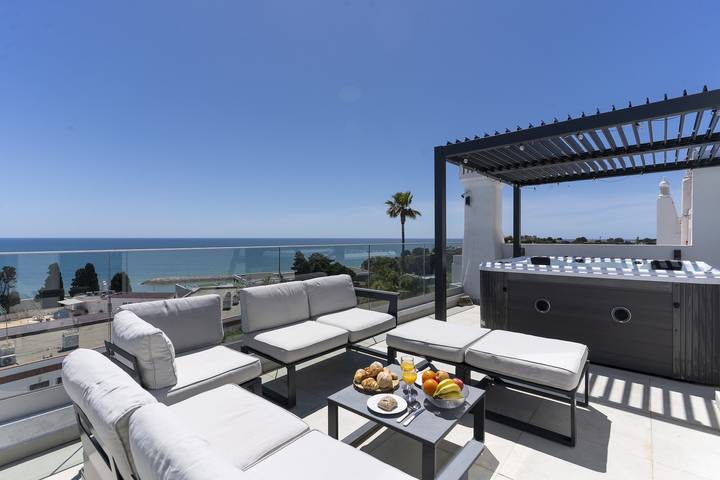 Ferienhaus mit Meerblick für 12 Personen, mit Meerblick und Terrasse an der Algarve