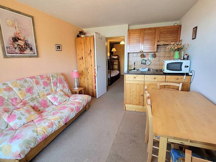 Studio pour 5 personnes, avec Balcon