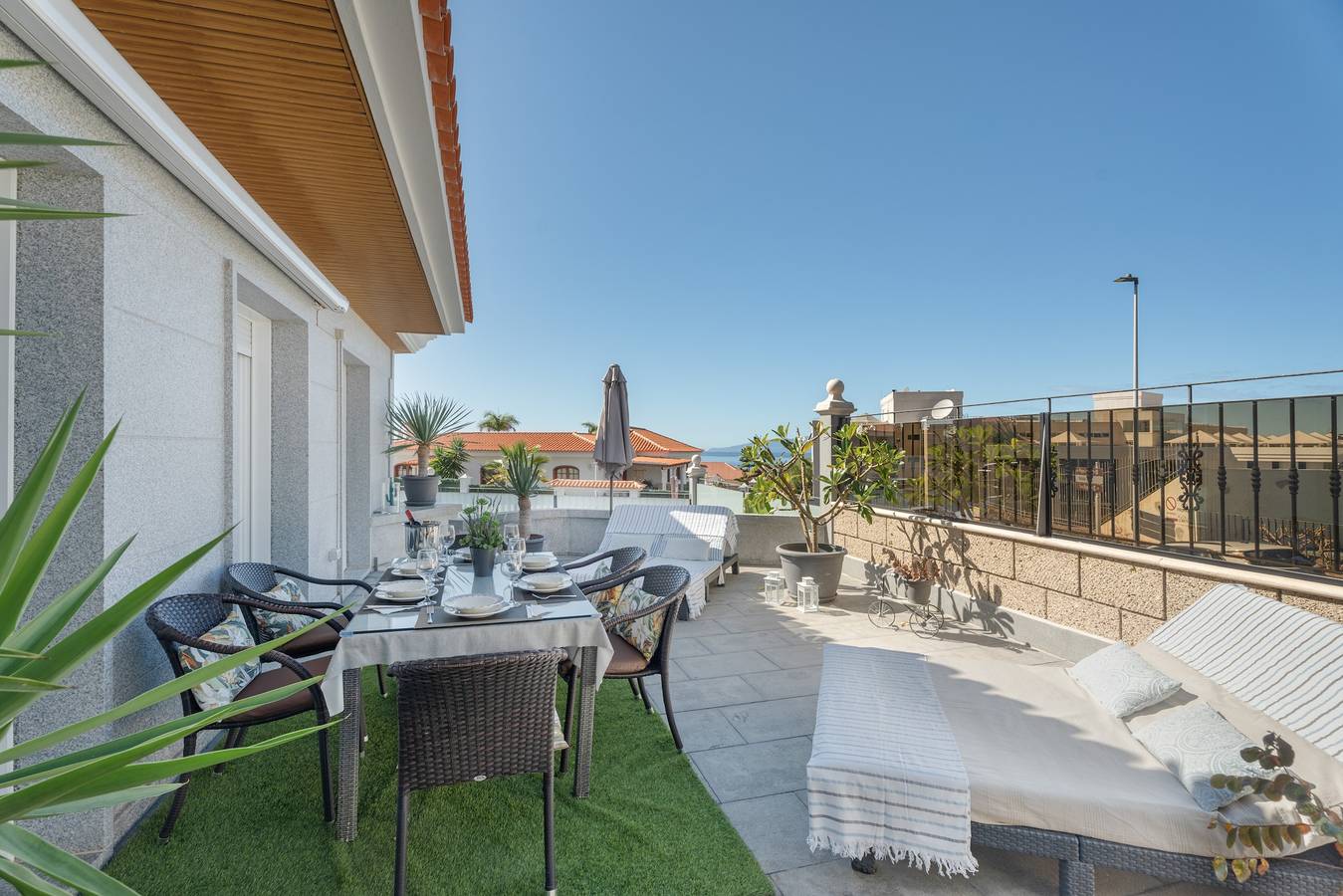 Villa per vacanze 'Leonardo' con terrazza privata, Wi-Fi e aria condizionata in Puerto de Santiago, Santiago del Teide