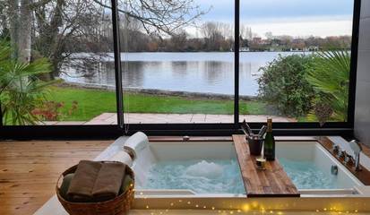 Hôtel pour 2 personnes, avec jardin ainsi que vue sur le lac et vue sur la Côte d'Opale
