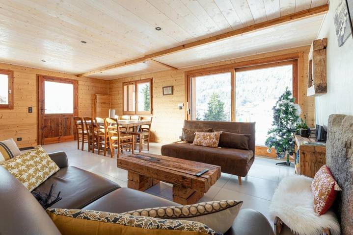 Chalet pour 8 personnes, avec vue et jardin, animaux acceptés