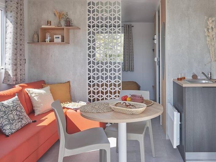 Camping Le Clos de Barbey  - Mobilheim 2 personen - Le Caprice - Grand Confort 1 Schlafzimmer 20 m² in Bauduen, Brignoles Region
