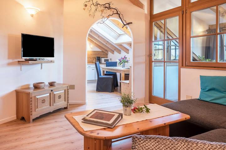 Entire apartment, 'Lotschenhof Apartment Margerite' with Mountain View, Garden & Wi-Fi in Trodena nel Parco Naturale, South Tyrol