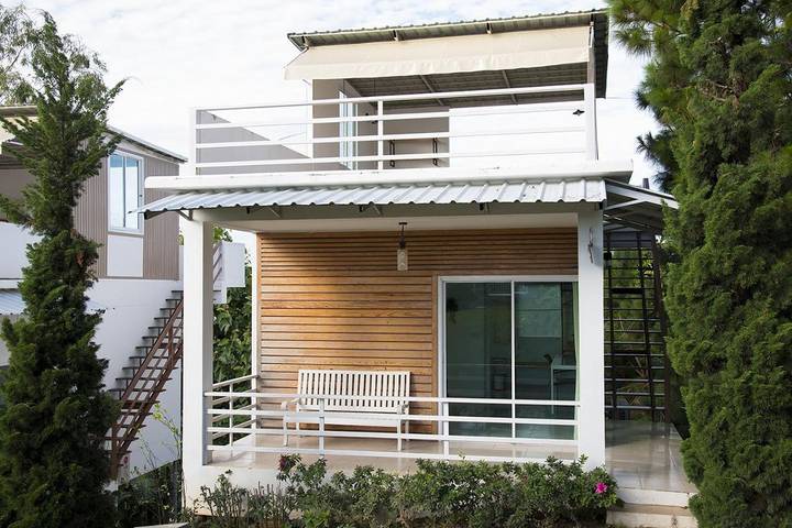 Bungalow für 2 Personen, mit Terrasse und Ausblick sowie Garten in Thailand