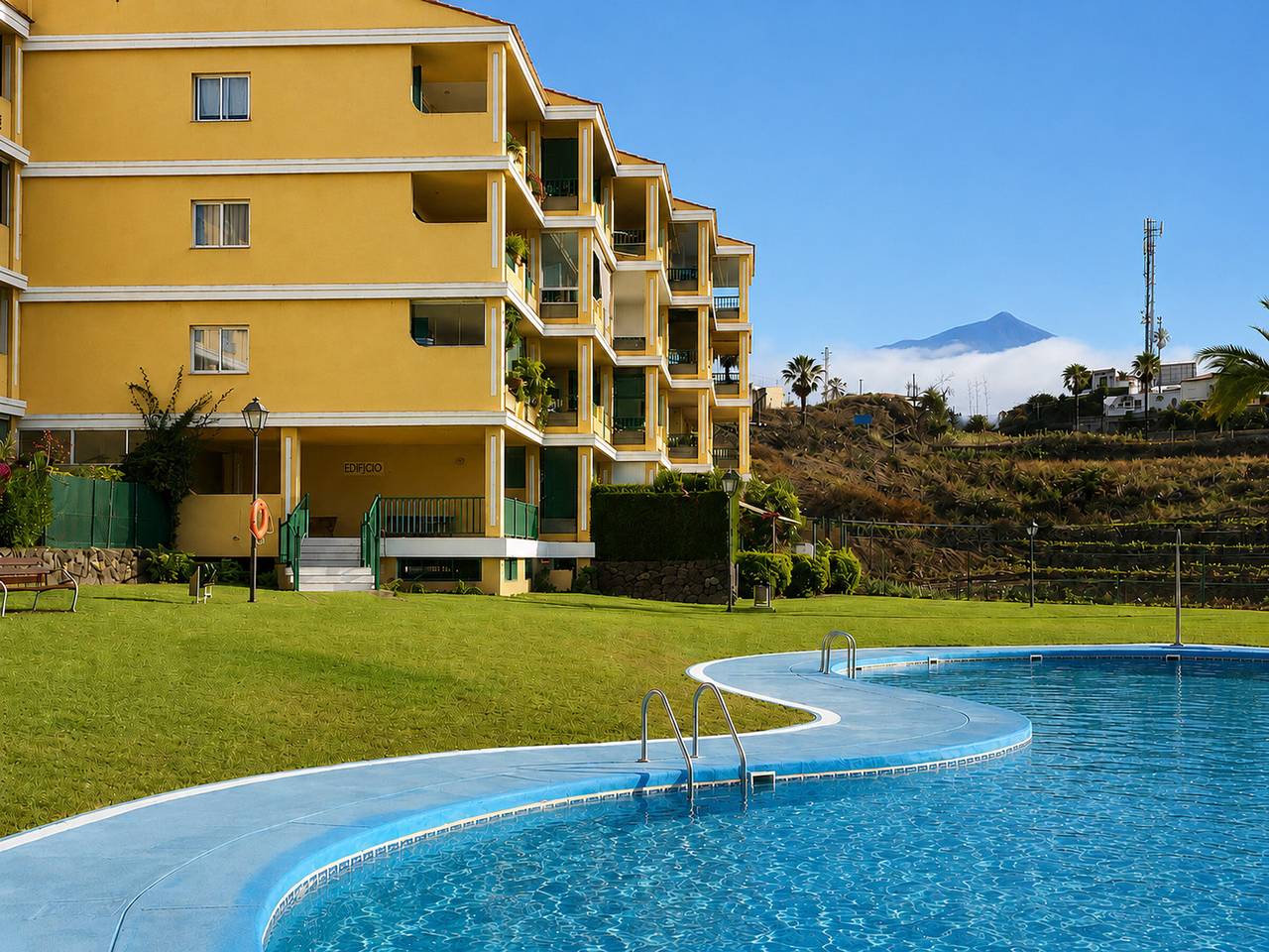 Apartamento entero, Acogedor apartamento con vista a la piscina - 2 pers. in La Quinta, Santa Úrsula
