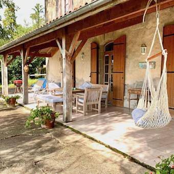 Maison de vacances pour 5 personnes, avec piscine ainsi que vue et jardin, animaux acceptés