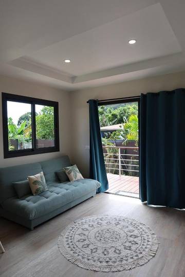 Gîte pour 3 personnes, avec jardin et balcon dans Fare