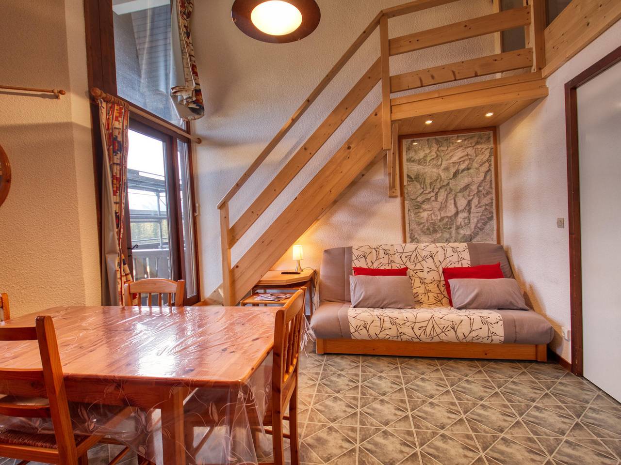 Ganze Wohnung, Komfortable Maisonette mit Galerie - Direkt an den Pisten mit Balkon in Station de Morillon, Grand Massif