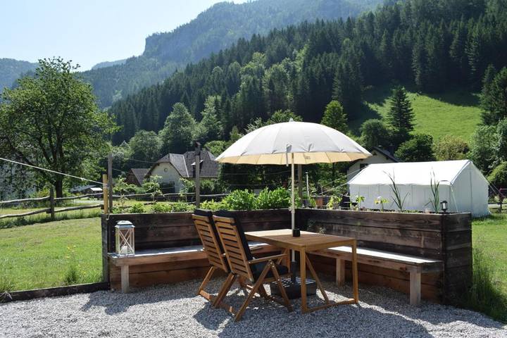 Bungalow für 5 Personen, mit Pool und Garten sowie Ausblick, mit Haustier in Niederösterreich