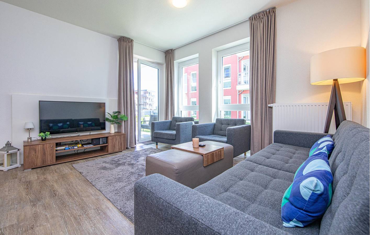 Ganze Ferienwohnung, Appartement mit Meerblick, Terrasse, WiFi und Parkplatz in der Nähe von Weidefelder Strand in Olpenitz, Kappeln