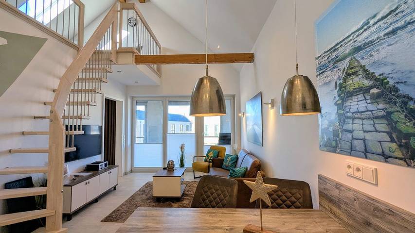 Ferienwohnung mit Meerblick für 4 Personen, mit Balkon in Dangast